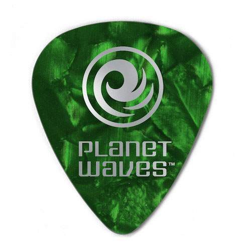 Planet Waves Pearl Celluloid Standard Shape  Medium Guage Pick  1CAP4